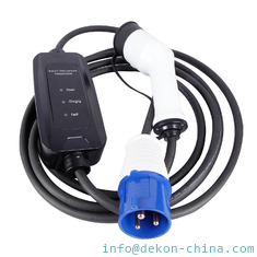 Китай Одиночная фаза заряжателя 7kw IEC62196-2 mode2 исправила заряжатель ev настоящего дисплея OLCD портативный для поручать электротранспорта поставщик