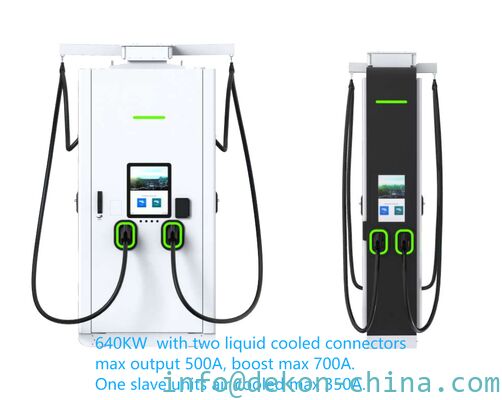 КИТАЙ 640КВт жидкость охлажденное постоянное питание зарядное устройство с одним рабом единицы двойной CCS2 пушки воздух охлажденный максимум 350A поставщик